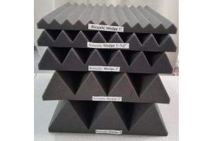 In-Stock Wedge Acoustic Foam Tiles Thicknesses 