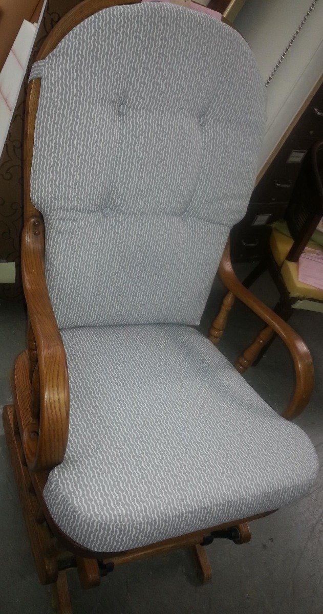 Rocking Chair with ties and buttons