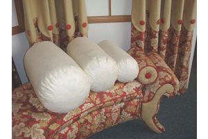 Round Feather and Down Bolster Pillow Inserts 