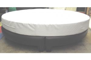 Round Bed Platform with Foam Mattress