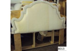 Style #8013 Shaped Headboard with Banding 